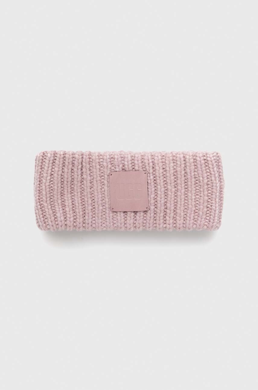 

Повязка с примесью шерсти UGG цвет розовый