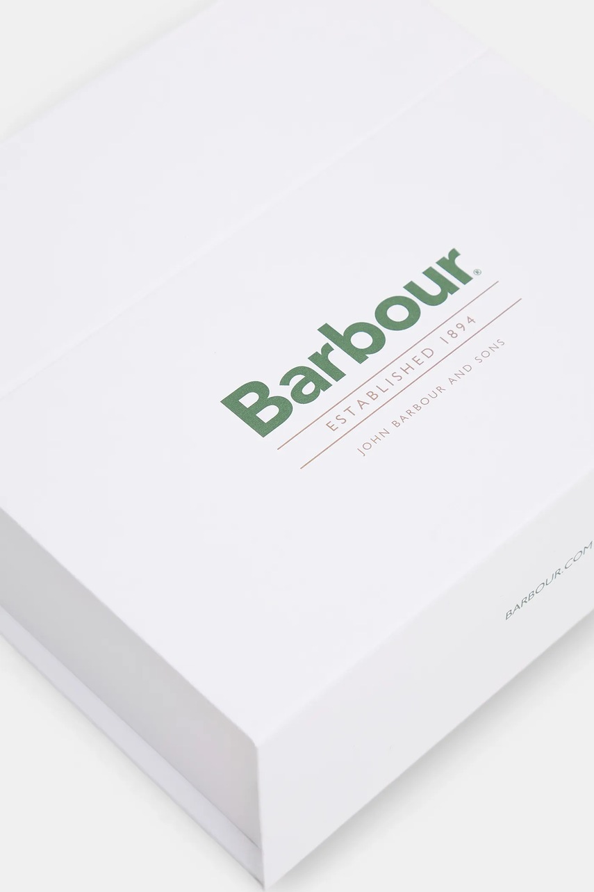 Σκούφος και κασκόλ Barbour χρώμα: μπεζ, LGS0077 φωτογραφία