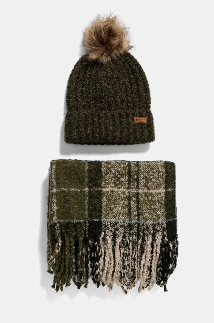 

Шапка и шал Barbour, Многоцветен
