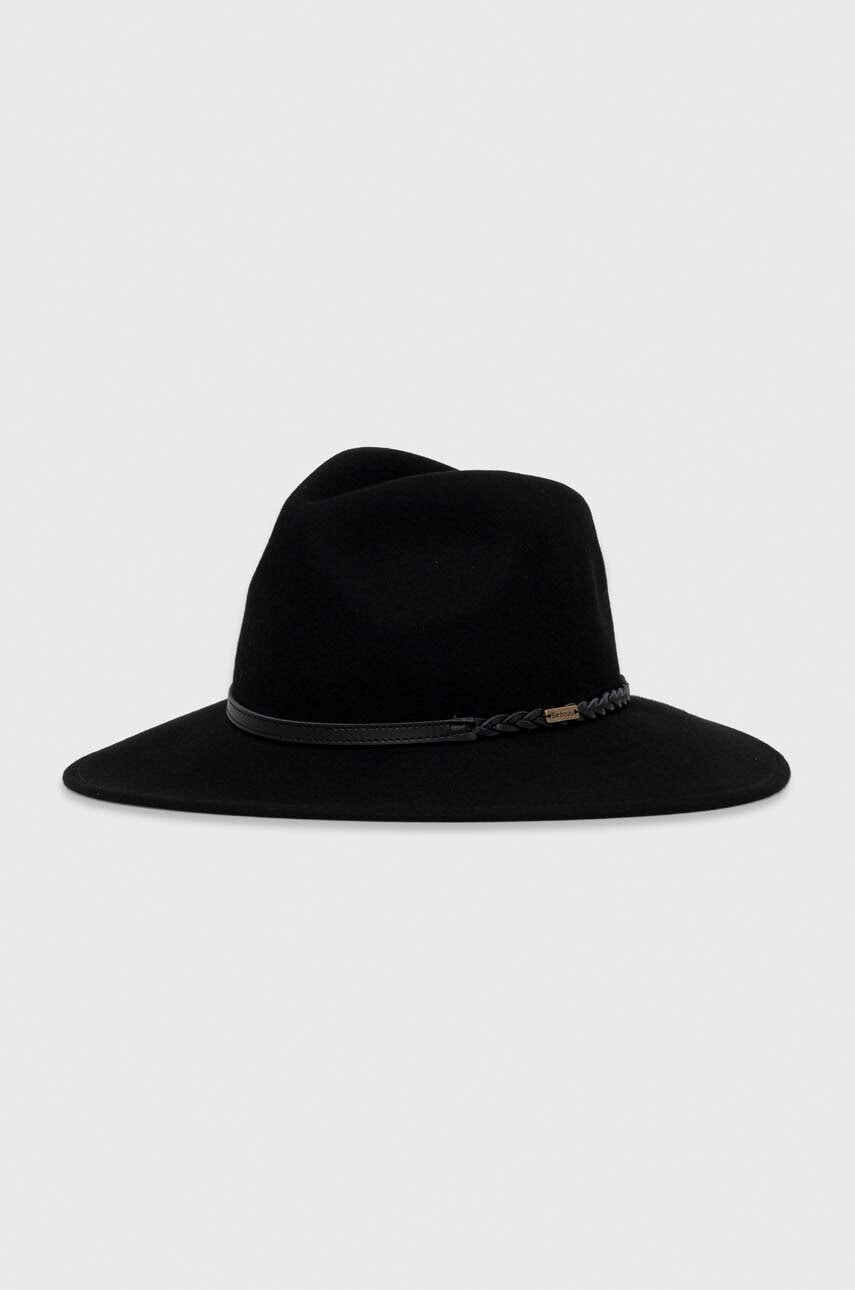 Barbour palarie de lana culoarea negru, de lana Barbour palarie de lana culoarea negru, de lana