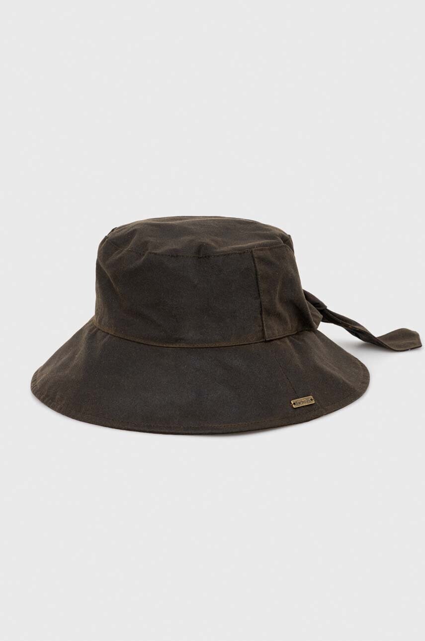 

Шляпа из хлопка Barbour цвет коричневый хлопковый