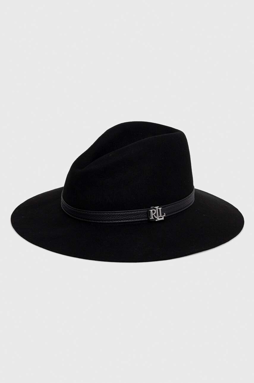 

Шерстяная шляпа Lauren Ralph Lauren цвет чёрный шерсть