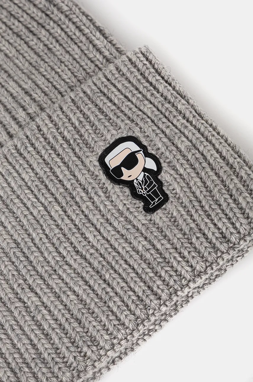 Čepice z vlněné směsi Karl Lagerfeld