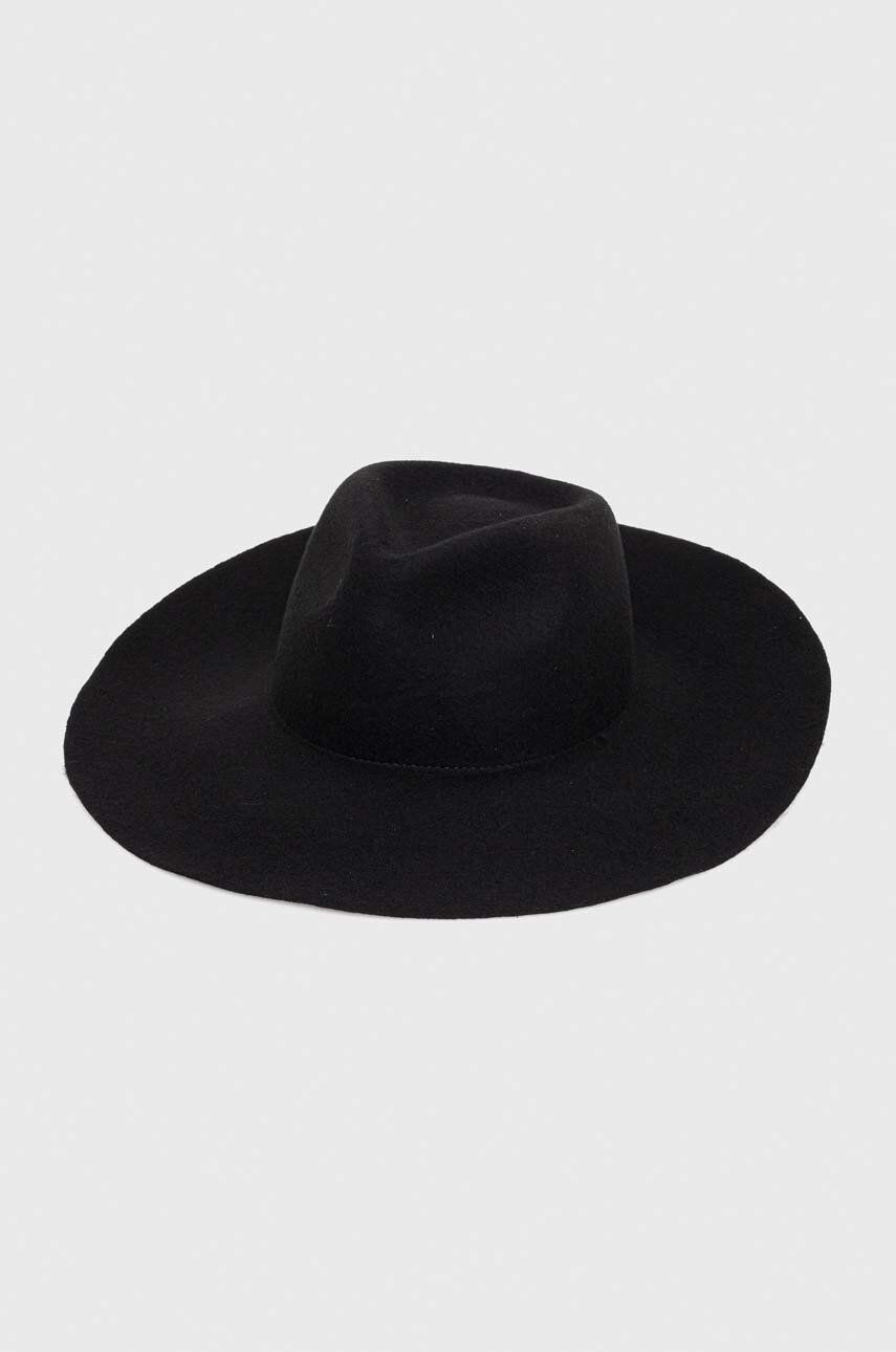 Vlněný klobouk MAX&Co. x Anna Dello Russo černá barva, vlněný - černá - 100 % Vlna