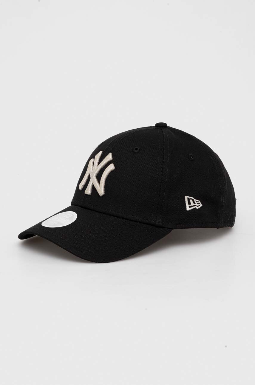 

Хлопковая кепка New Era цвет чёрный с аппликацией NEW YORK YANKEES