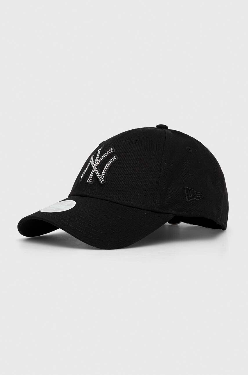 

Хлопковая кепка New Era цвет чёрный с аппликацией NEW YORK YANKEES