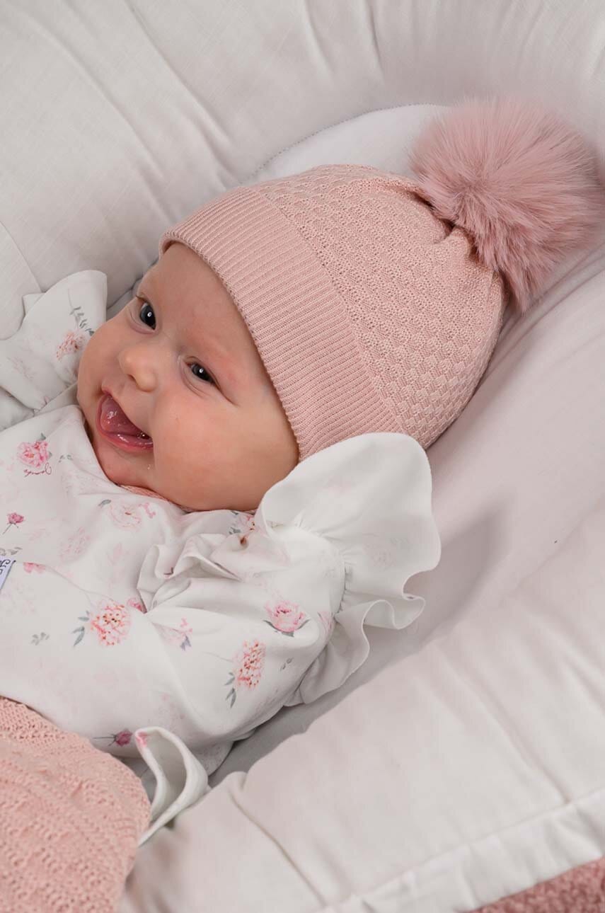 Детская шапка Jamiks LOLO цвет розовый хлопковая в Черновцах Детская шапка Jamiks LOLO цвет розовый хлопковая в Черновцах