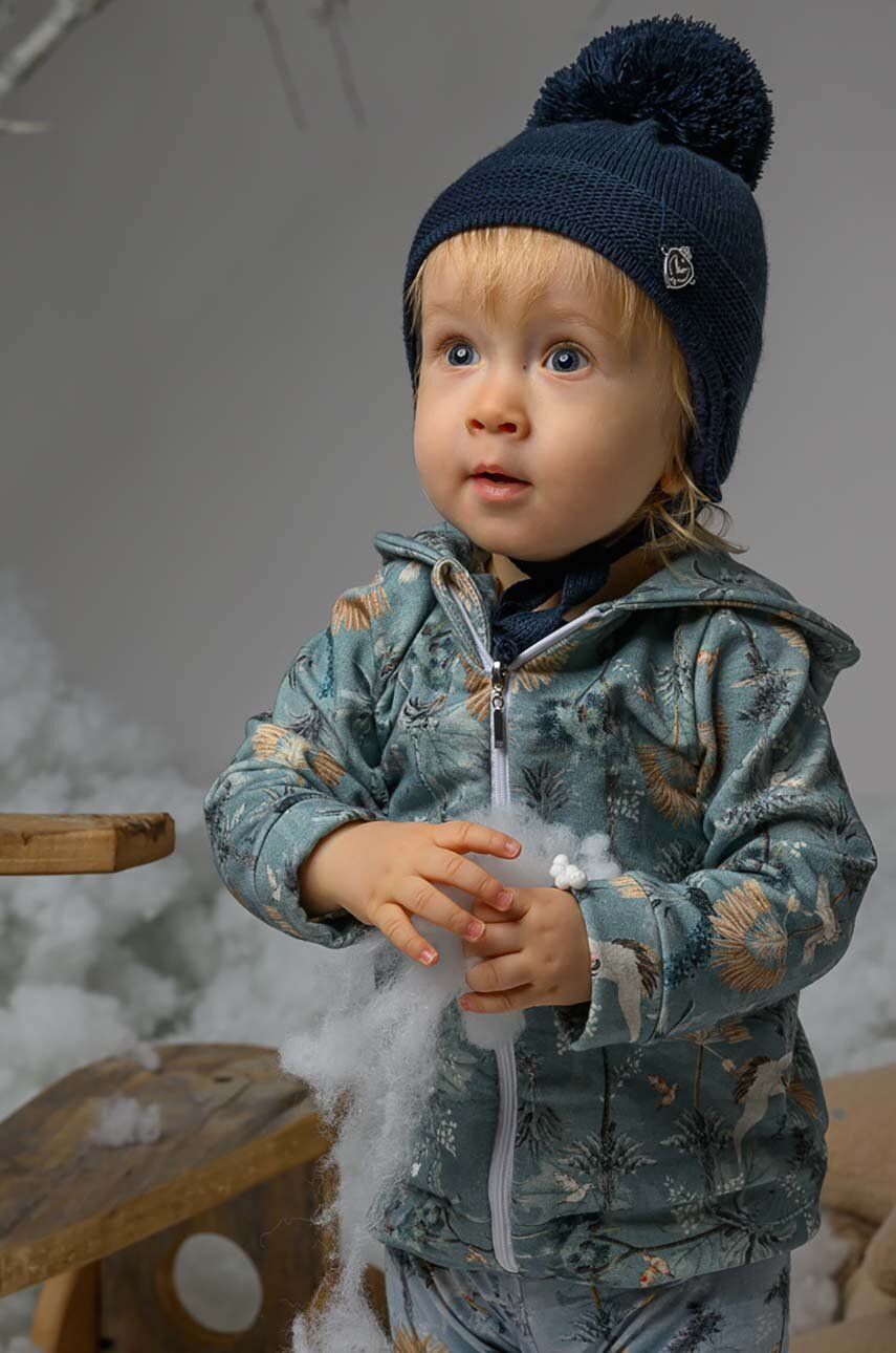 Dětska čepice Jamiks TABASCO tmavomodrá barva - námořnická modř - Hlavní materiál: 100 % Akryl 