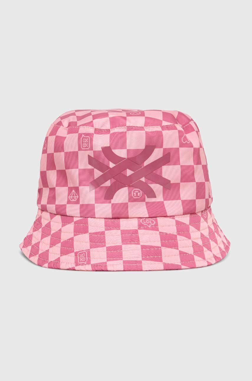 Dětský klobouk United Colors of Benetton růžová barva