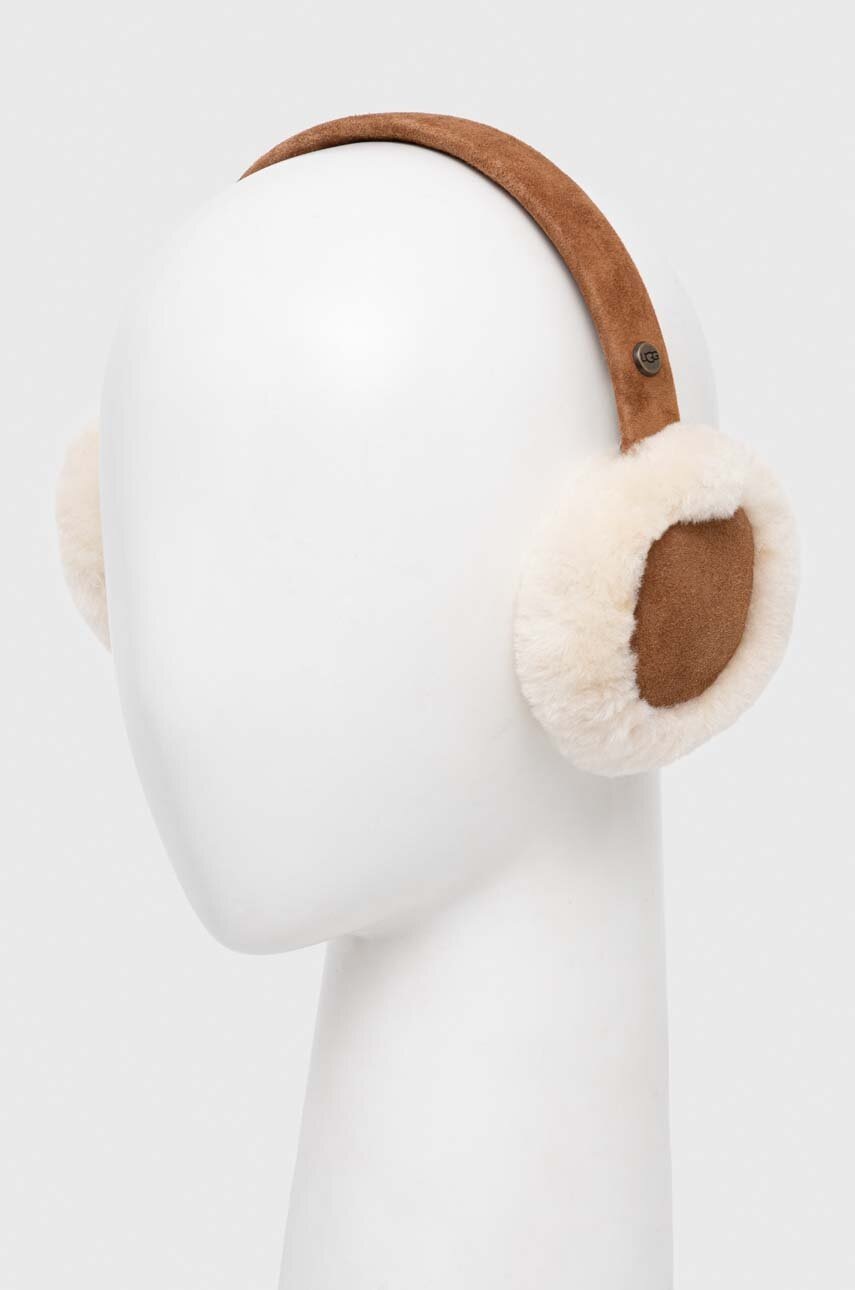 UGG цвет коричневый из толстого трикотажа