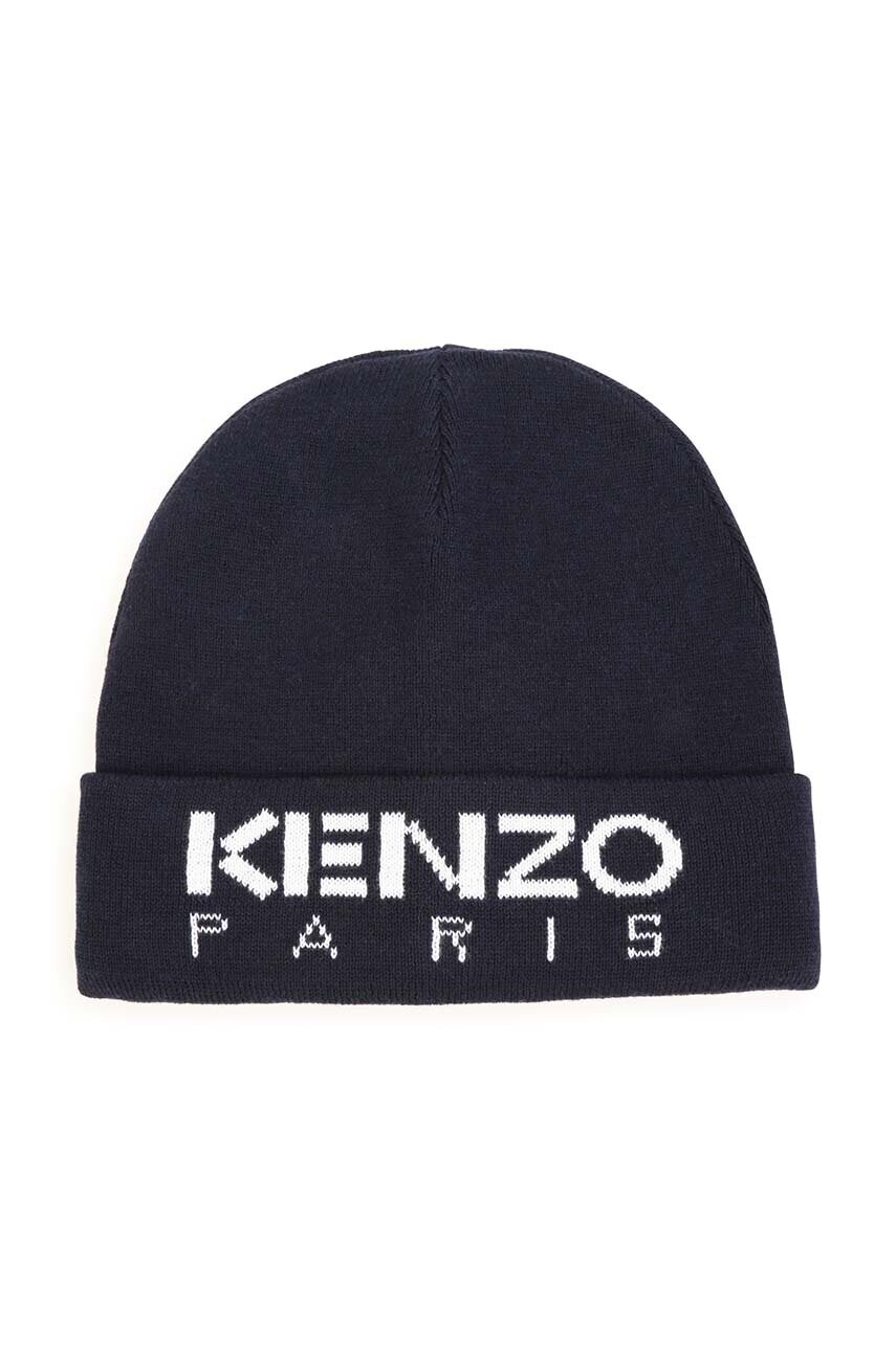

Дитяча шапка з домішкою вовни Kenzo Kids з тонкого трикотажу