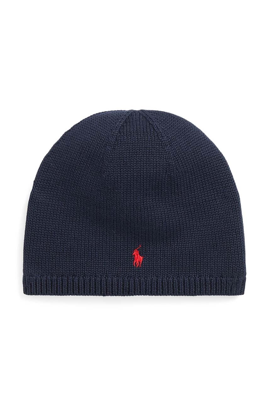 

Дитяча шапка Polo Ralph Lauren колір синій