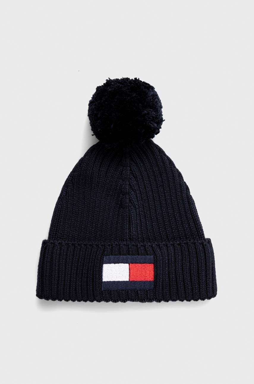

Детска шапка Tommy Hilfiger в тъмносиньо, Тъмносин