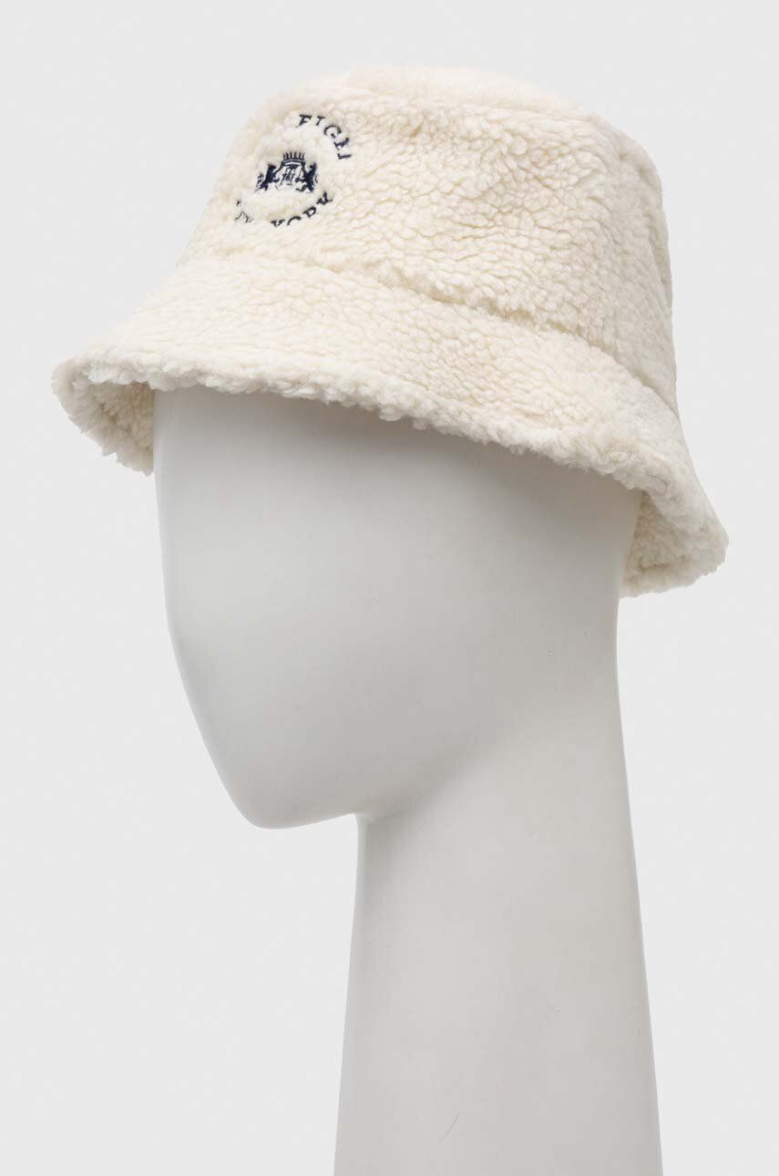 Levně Dětský klobouk Tommy Hilfiger bílá barva