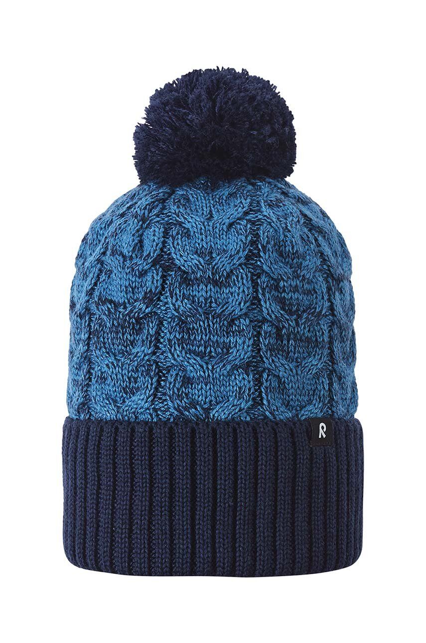 Reima șapcă de lână pentru copii Routii culoarea albastru marin, de lana