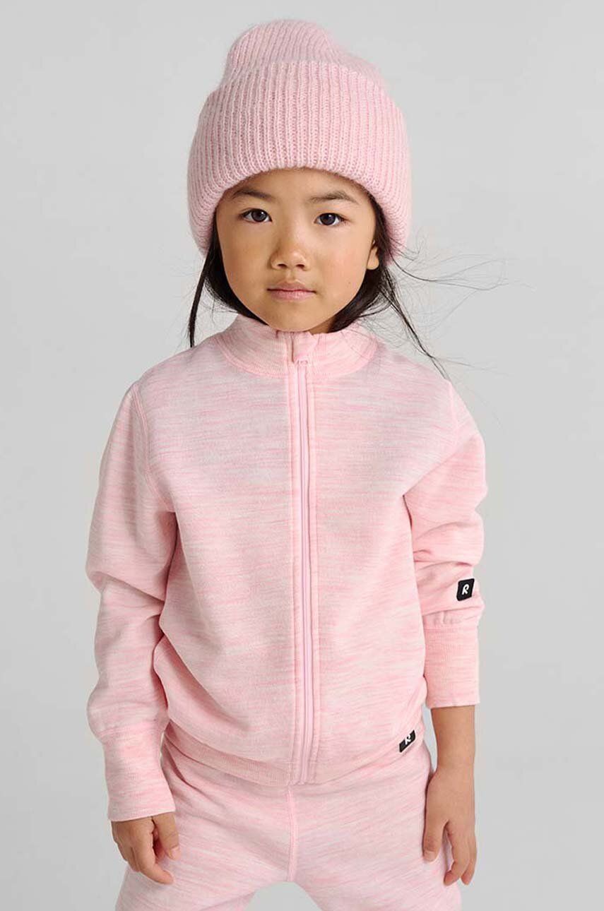 Reima caciula din lana pentru copii Pilvinen culoarea roz