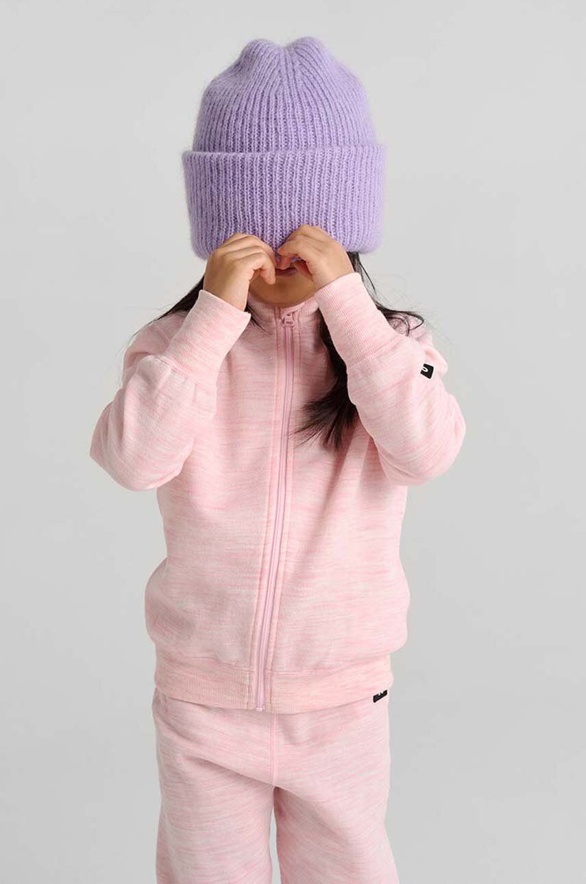 Reima caciula din lana pentru copii Pilvinen culoarea violet