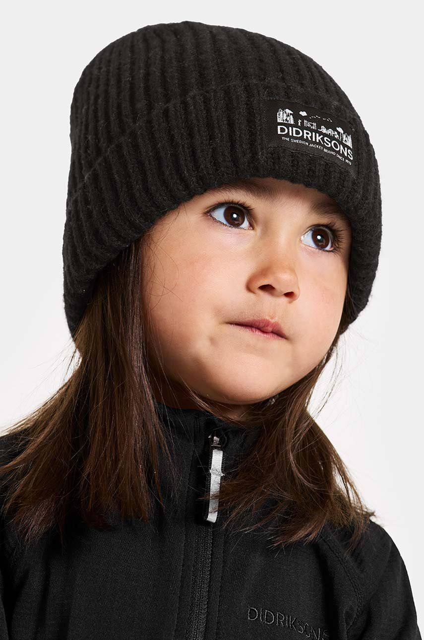 Didriksons caciula copii BUS KDS BEANIE culoarea negru