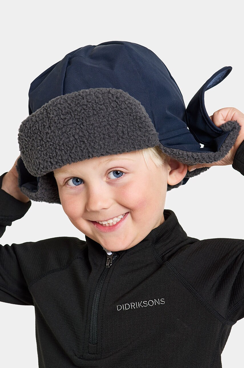 

Детская шапка Didriksons BIGGLES CAP C цвет синий