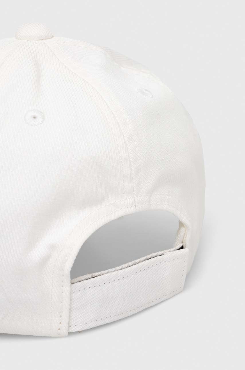 Emporio Armani gyerek pamut baseball sapka fehér, nyomott mintás termék 2. képe