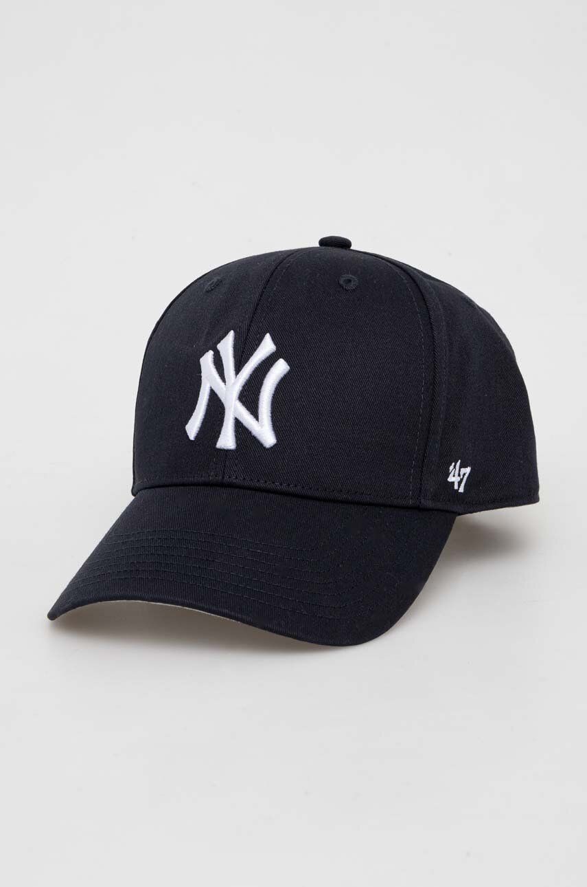 47brand șapcă de baseball pentru copii culoarea albastru marin, cu imprimeu