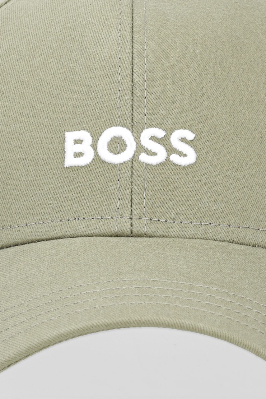 Хлопковая кепка BOSS цвет чёрный с аппликацией 50495121