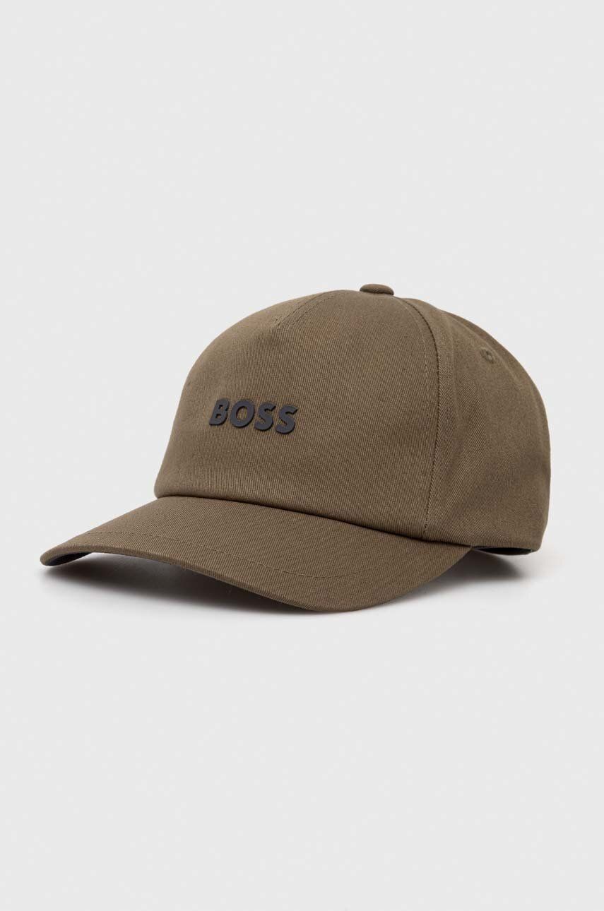 Boss Orange șapcă De Baseball Din Bumbac BOSS ORANGE Culoarea Verde, Neted