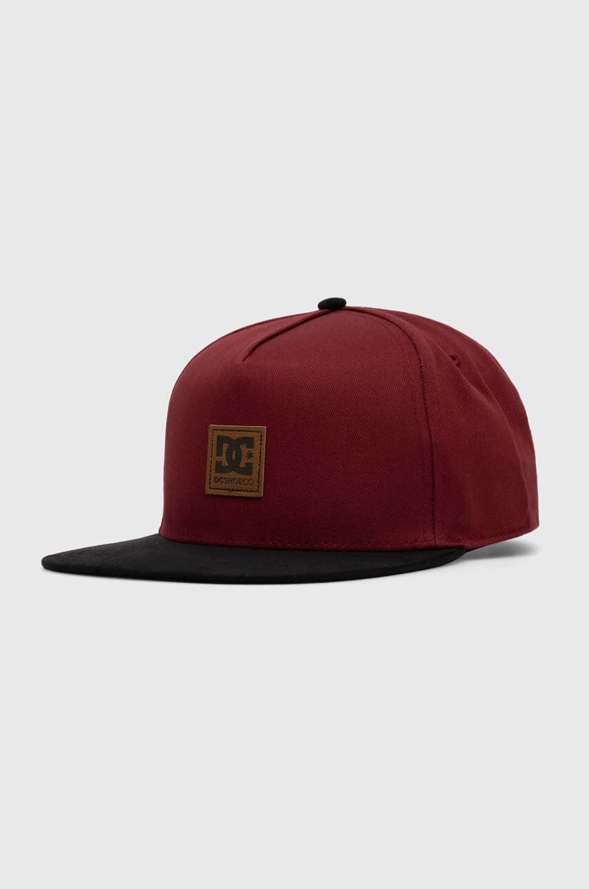 DC șapcă De Baseball Din Bumbac Culoarea Bordo, Modelator
