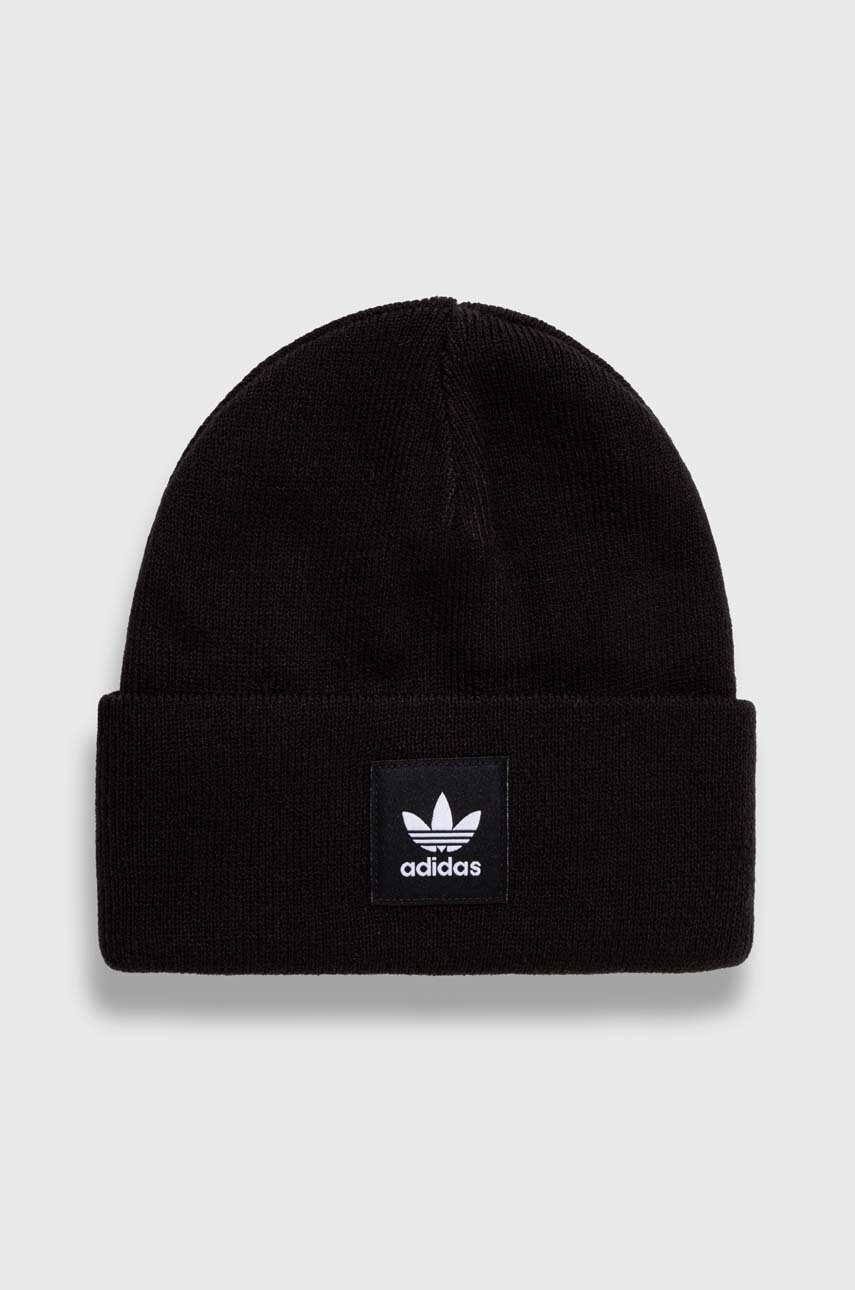 

Шапка adidas Originals цвет чёрный из тонкого трикотажа