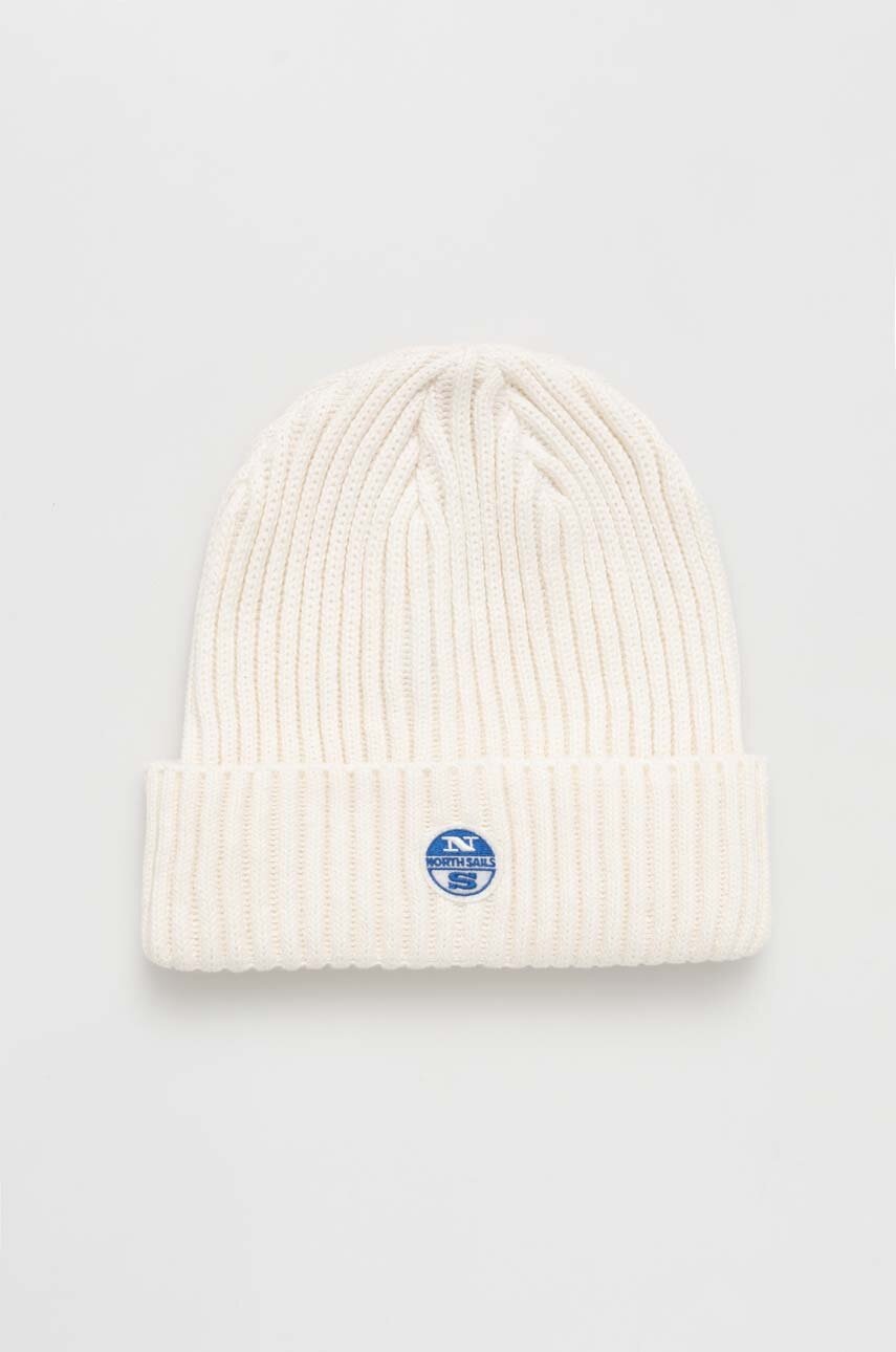 

Шапка с примесью шерсти North Sails цвет белый