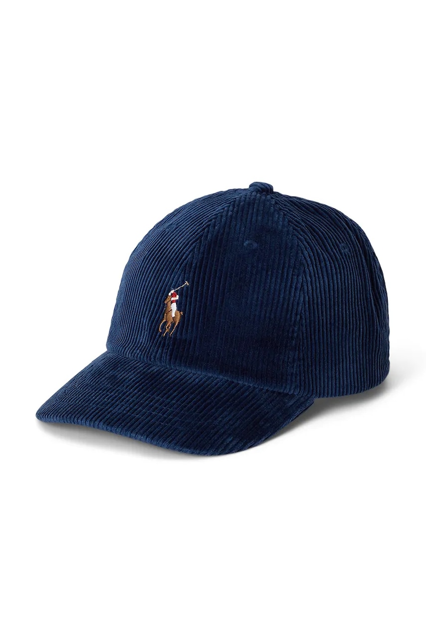 Levně Manšestrová kšiltovka Polo Ralph Lauren zelená barva, s aplikací, 710880778