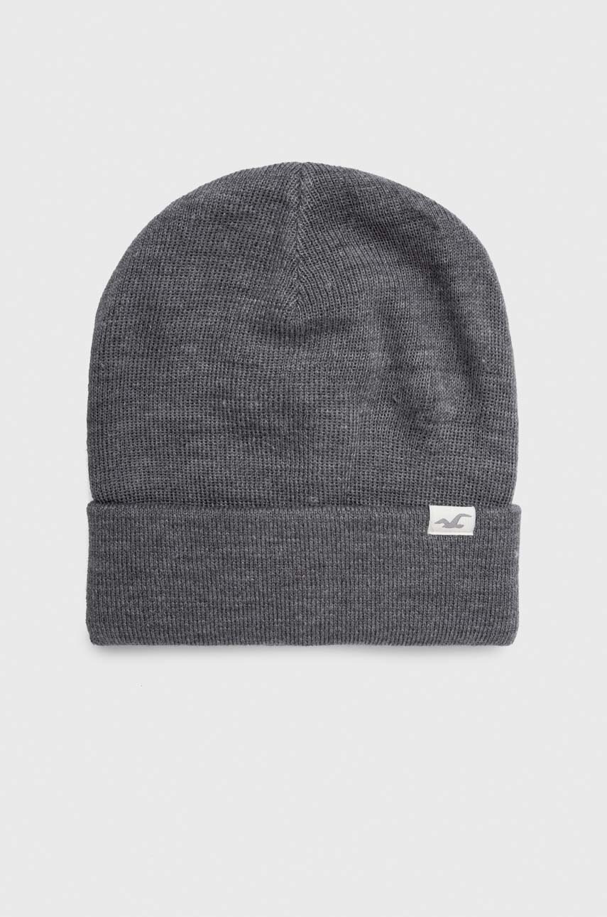 

Шапка Hollister Co. в сиво, Сив