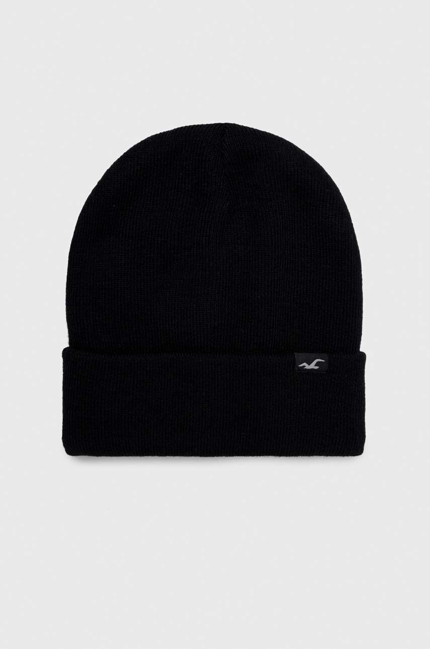 

Шапка Hollister Co. в черно, Черен