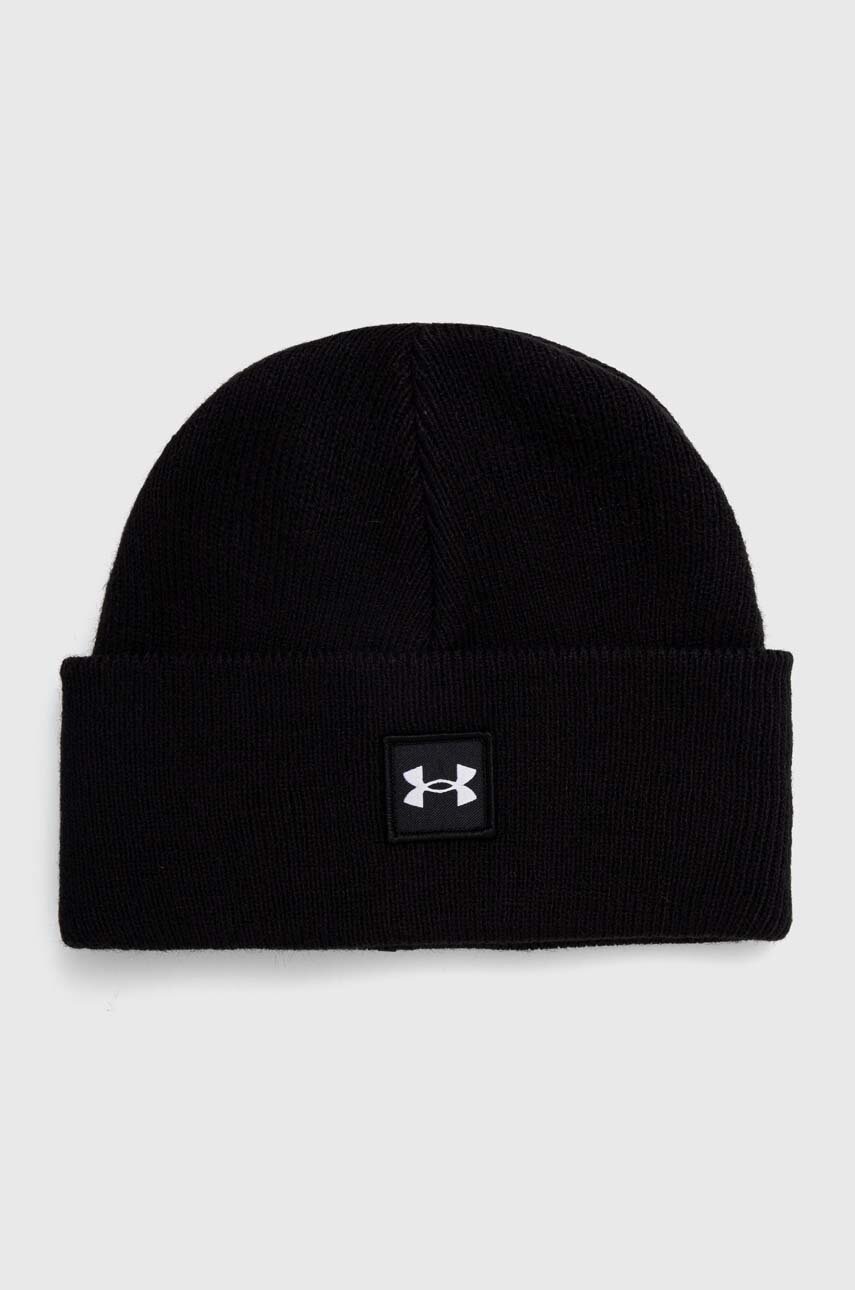 

Шапка Under Armour в черно от плътен трикотаж, Черен
