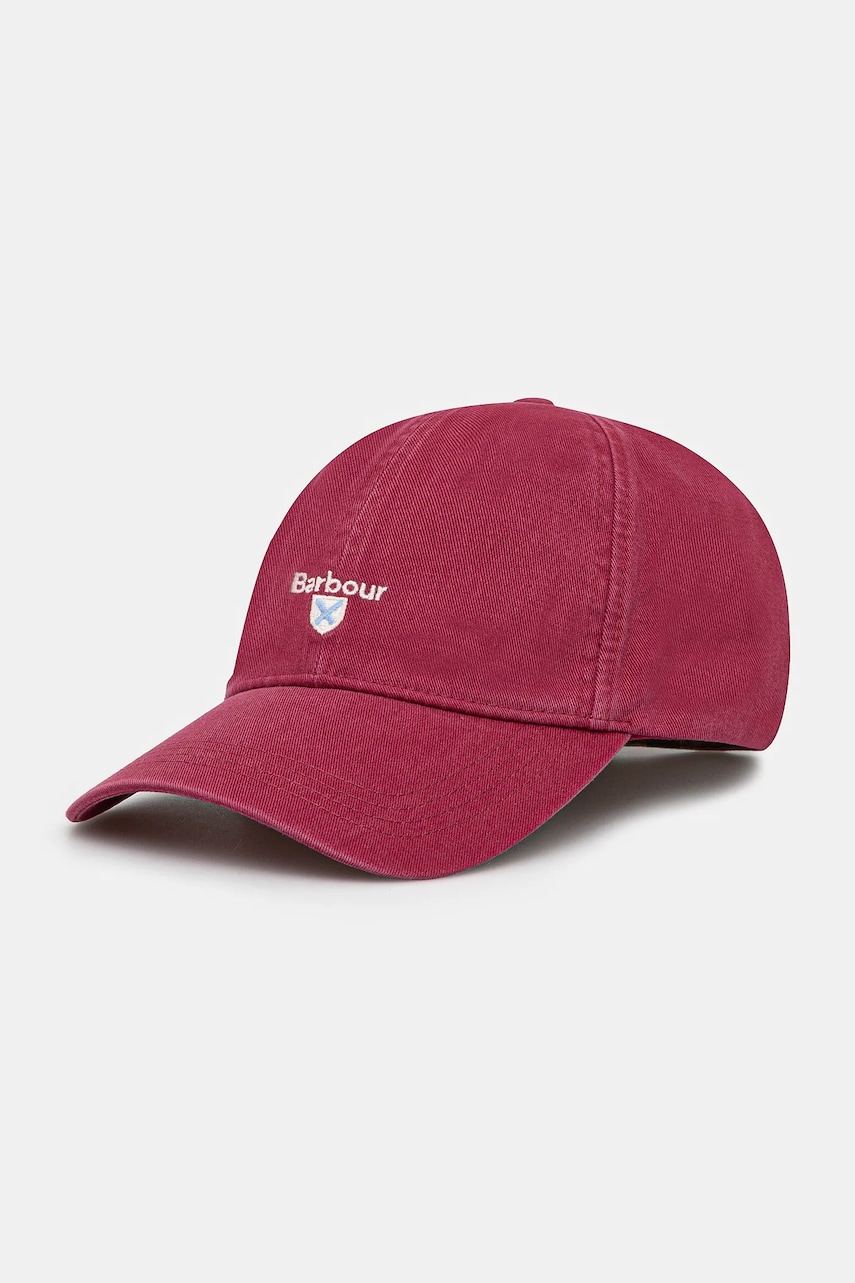 Barbour șapcă de baseball din bumbac Sports Caps culoarea roz, cu imprimeu, MHA0274 Barbour șapcă de baseball din bumbac Sports Caps culoarea roz, cu imprimeu, MHA0274