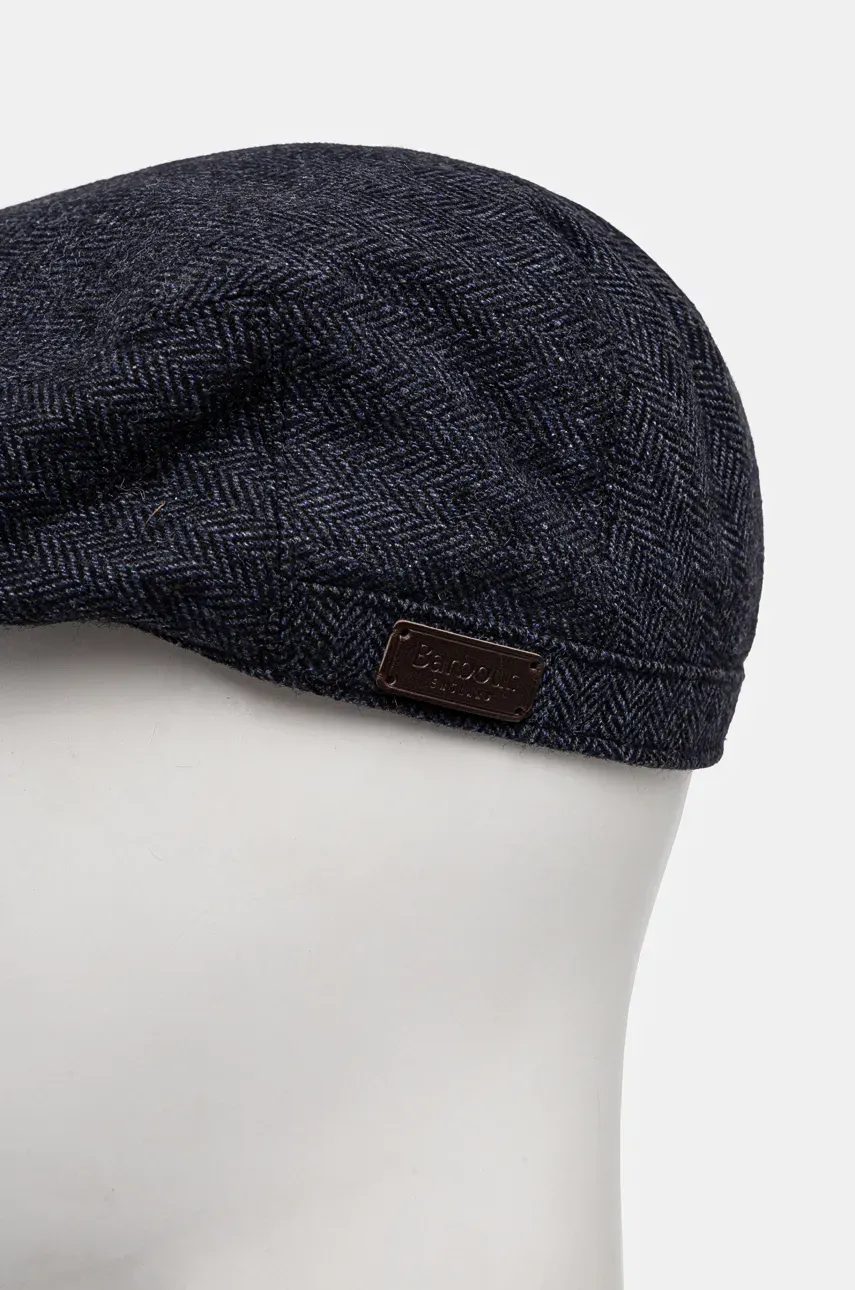 Шерстяное кепи Barbour цвет синий шерсть Шерстяное кепи Barbour цвет синий шерсть