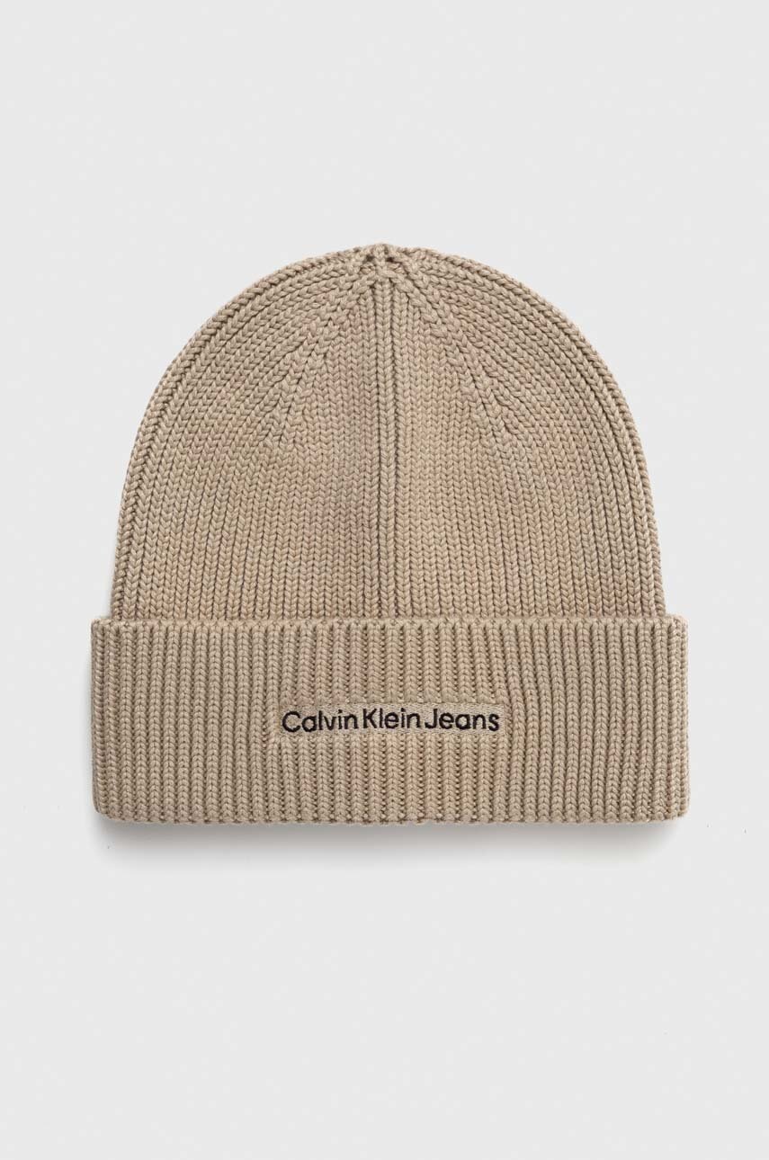 

Шапка Calvin Klein Jeans в бежово, Бежов