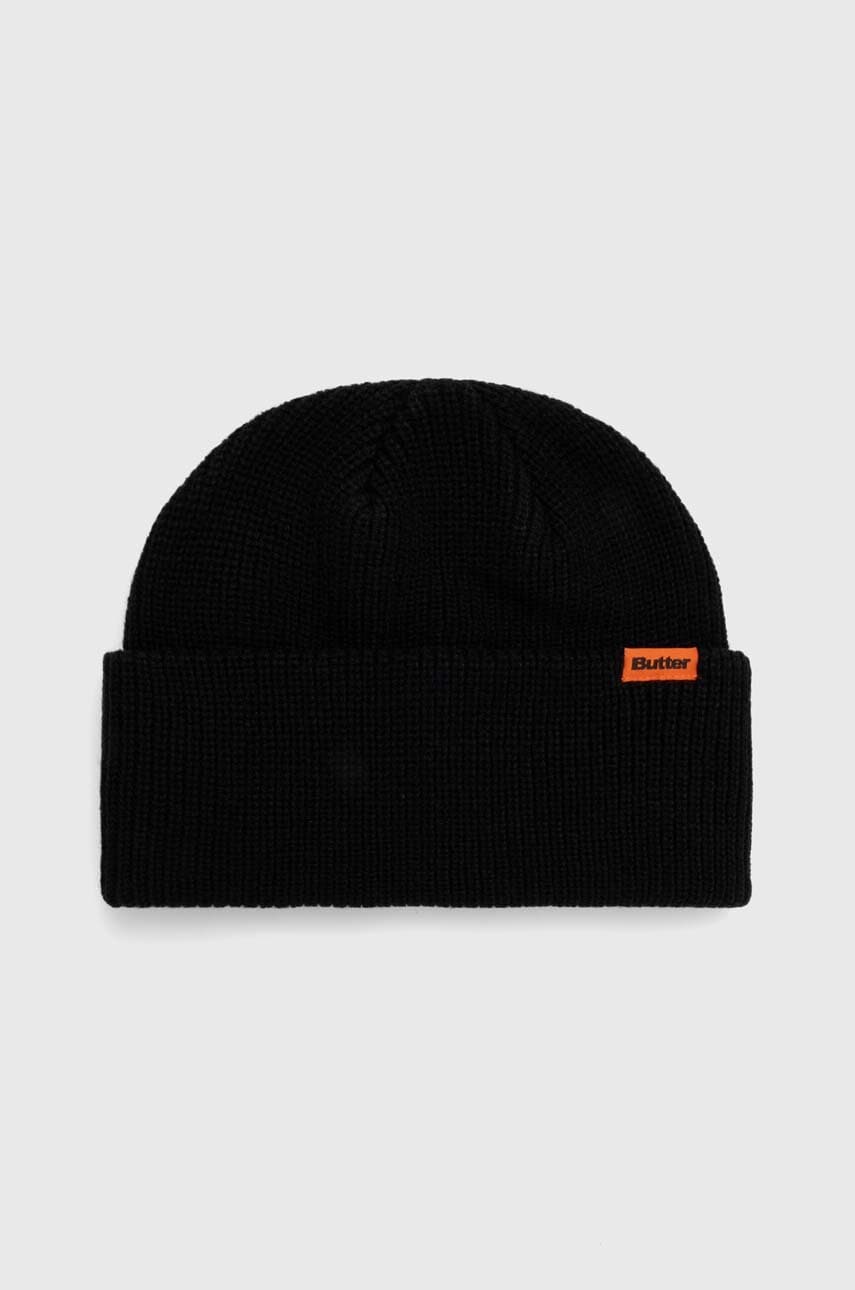 Butter Goods căciulă Tall Wharfie Beanie culoarea negru, BGQ3235801 Butter Goods căciulă Tall Wharfie Beanie culoarea negru, BGQ3235801