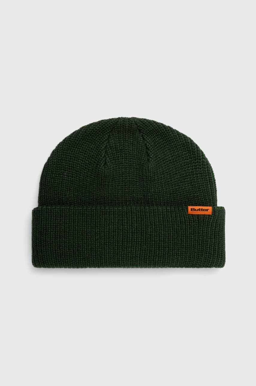 Butter Goods căciulă Tall Wharfie Beanie culoarea verde, BGQ423D14204 Butter Goods căciulă Tall Wharfie Beanie culoarea verde, BGQ423D14204