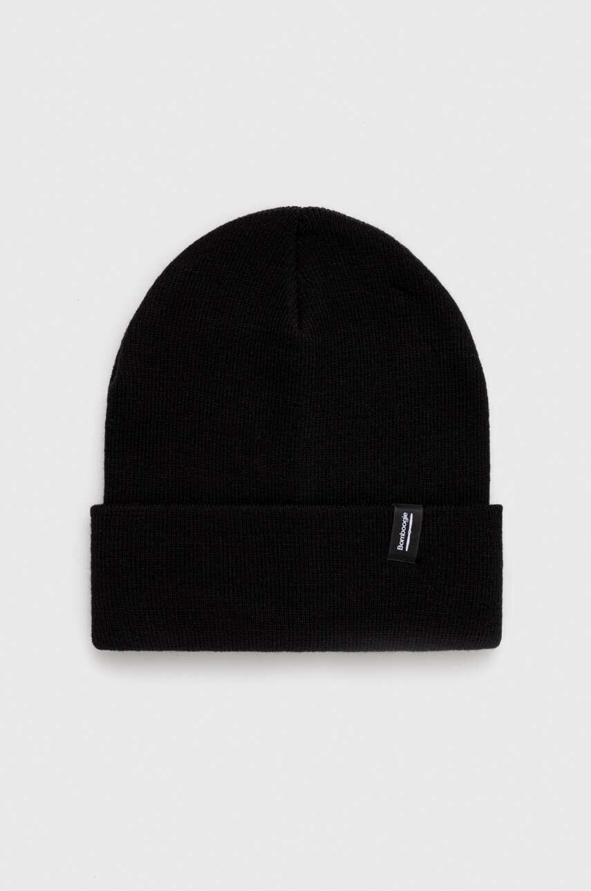 Bomboogie caciula culoarea negru