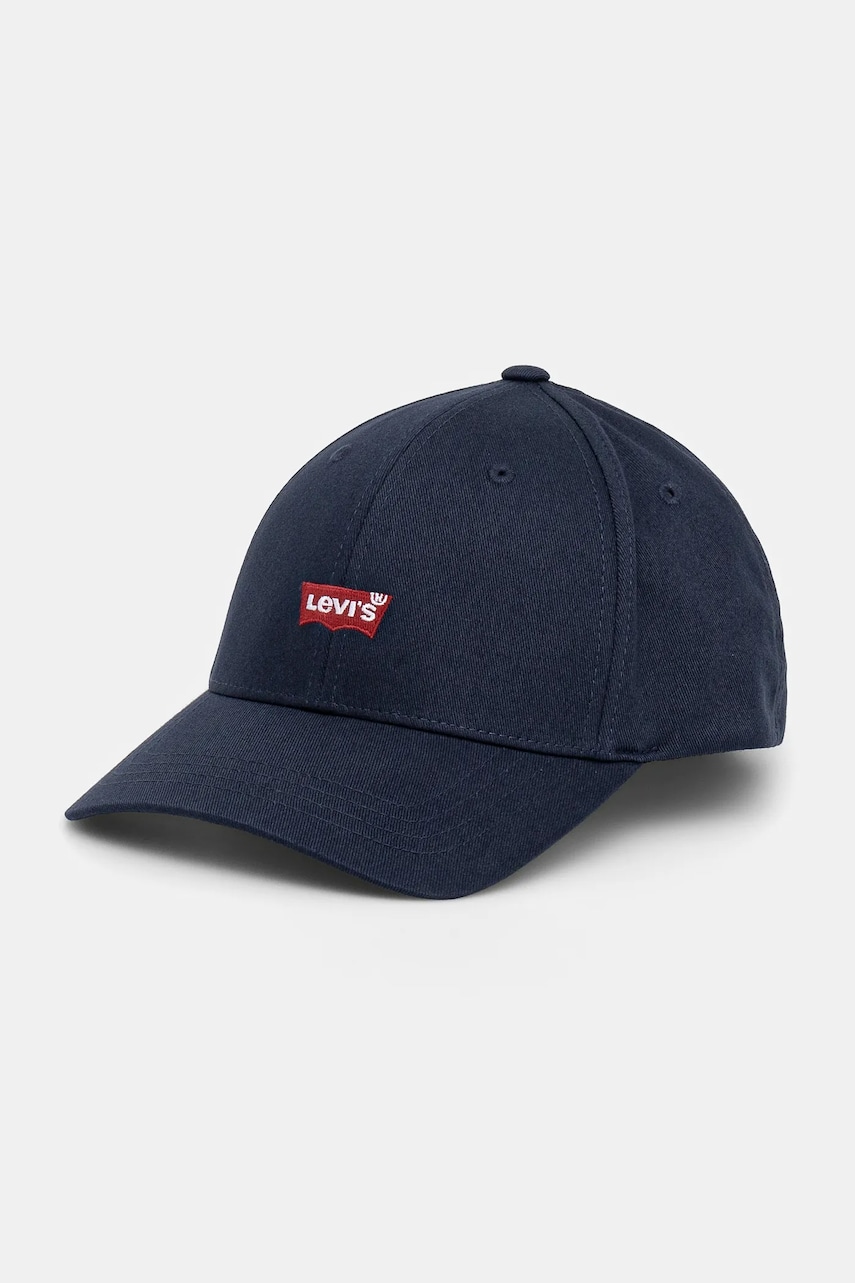 Levi's sapca culoarea albastru marin, cu imprimeu Levi's sapca culoarea albastru marin, cu imprimeu