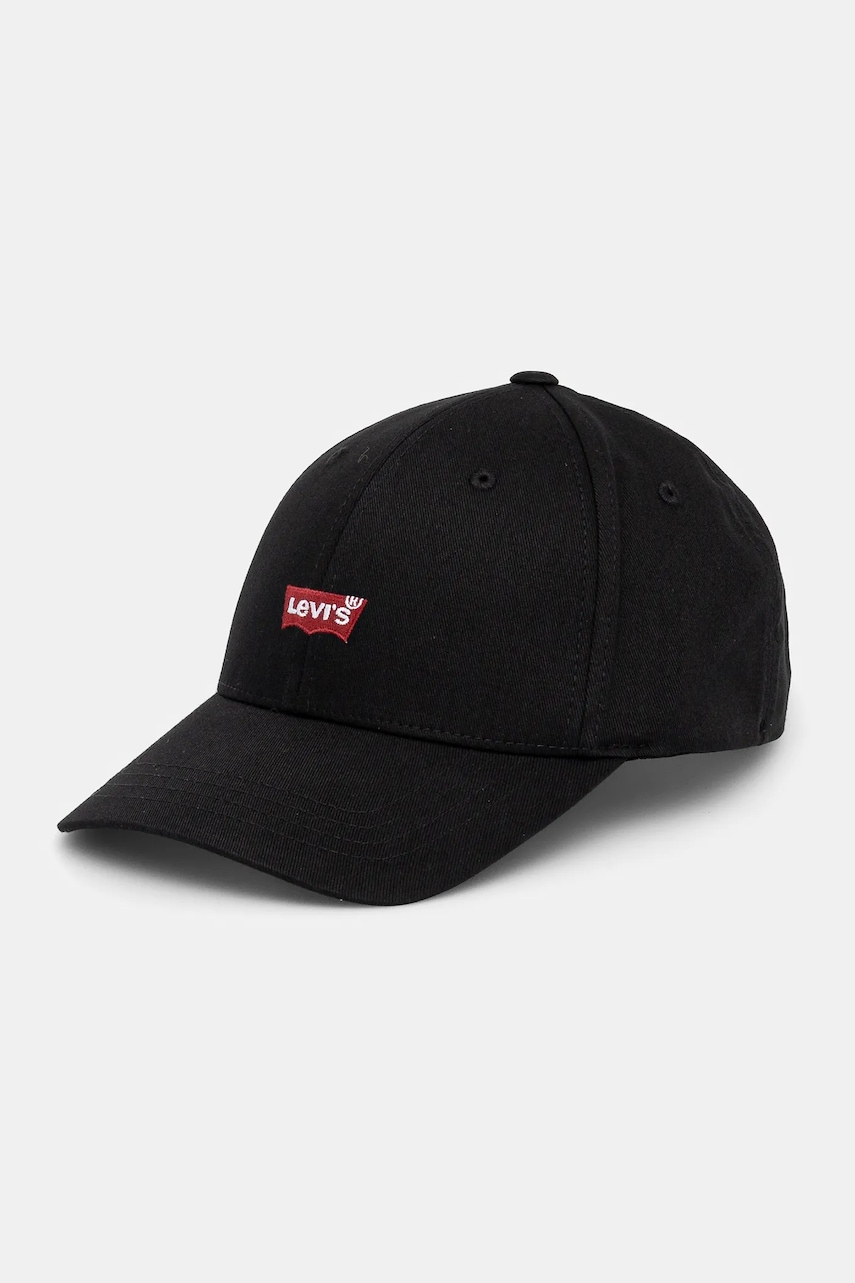 Levi's sapca culoarea negru, cu imprimeu Levi's sapca culoarea negru, cu imprimeu