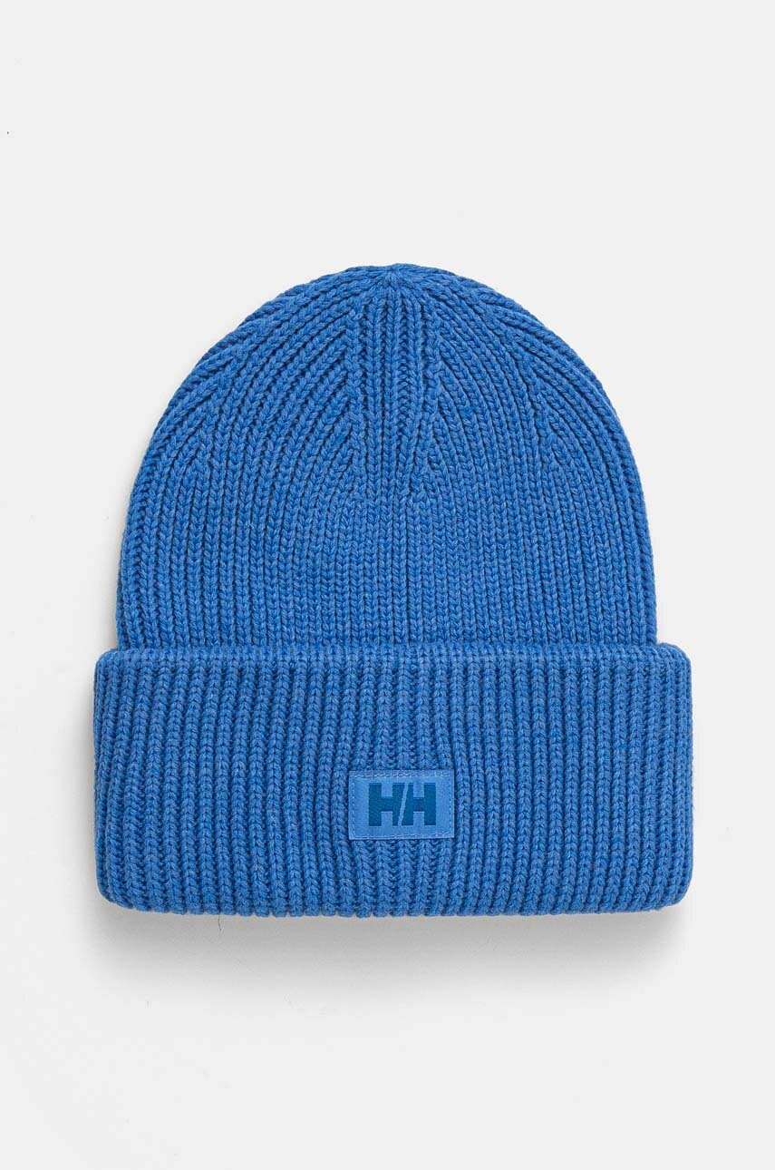 

Шапка Helly Hansen в синьо от плътен трикотаж, Син