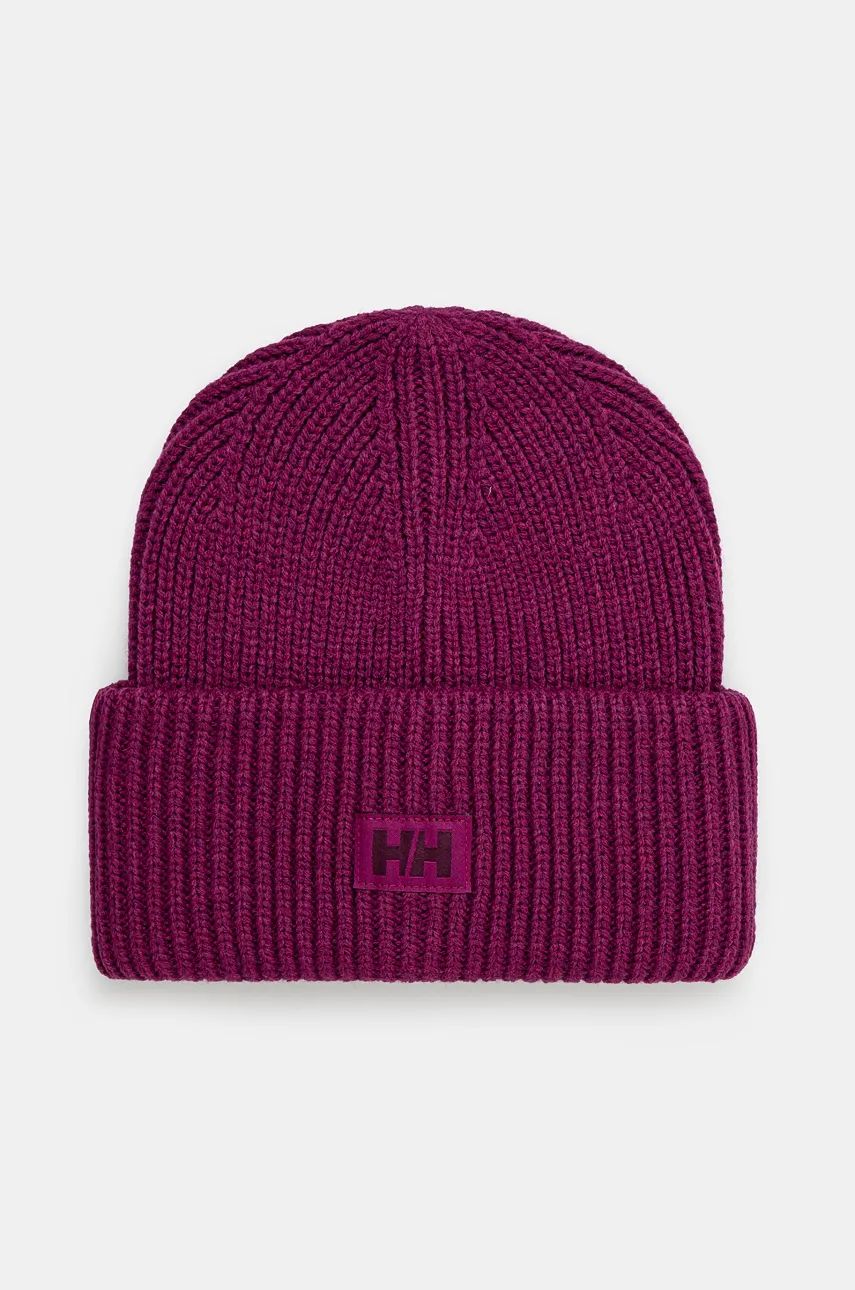 Helly Hansen caciula culoarea bordo, din tricot gros, 54020