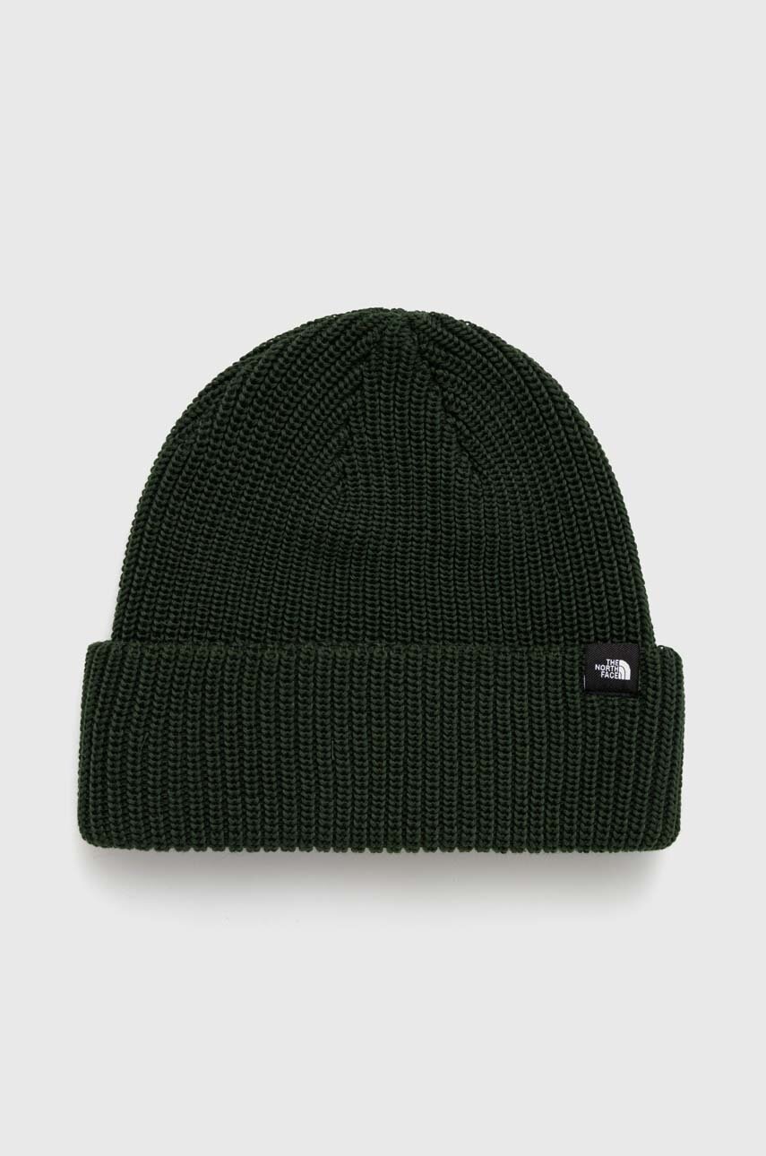 

Шапка The North Face колір зелений