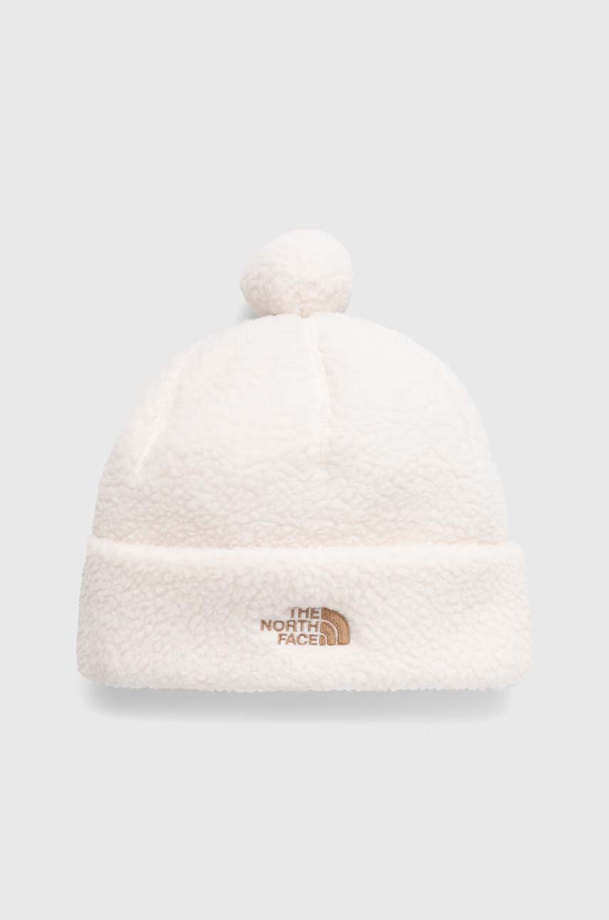 

Шапка The North Face Cragmont колір білий з товстого трикотажу
