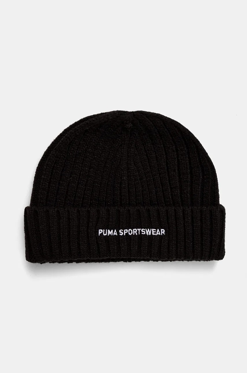 

Шапка Puma в черно от плътен трикотаж 24829, Черен