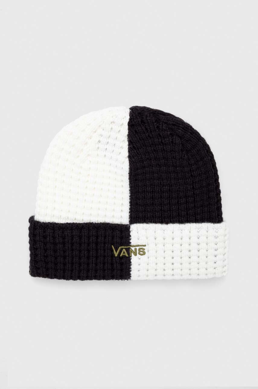 

Шапка Vans колір чорний з товстого трикотажу
