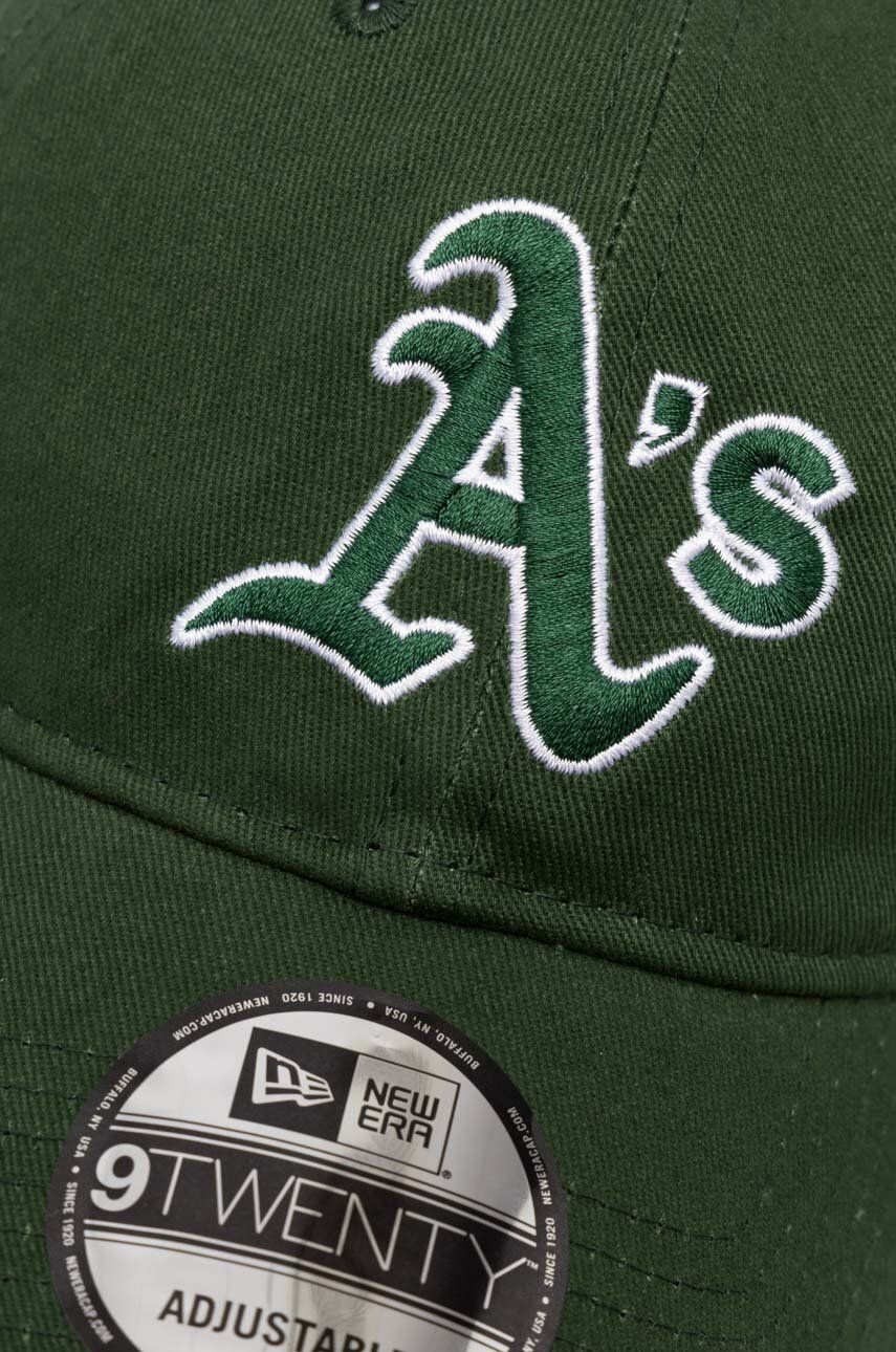 New Era șapcă De Baseball Din Bumbac Culoarea Verde, Cu Imprimeu, OAKLAND ATHLETICS