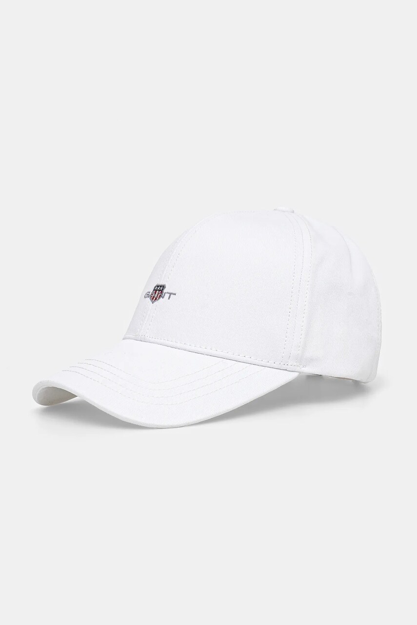 Gant sapca de baseball din bumbac culoarea alb, cu imprimeu